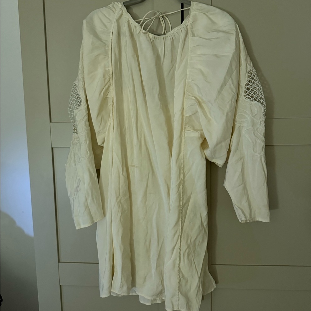 Cream Long Sleeve Tunic